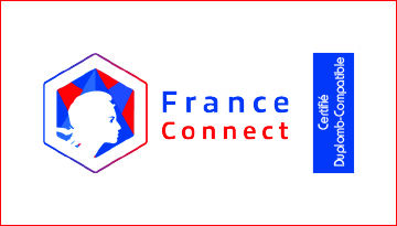 Logo de FranceConnect modifié avec la mention humoristique “Certifié Duplomb-compatible”