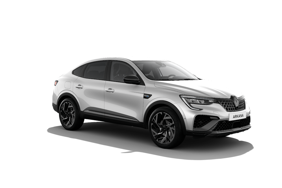 Renault Arkana E-Tech full hybrid Renault Arkana E-Tech full hybrid blanc, SUV coupé hybride.