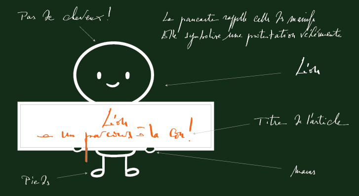 Dessin humoristique type panneau de manifestation avec la phrase Léon a un parcours à la con