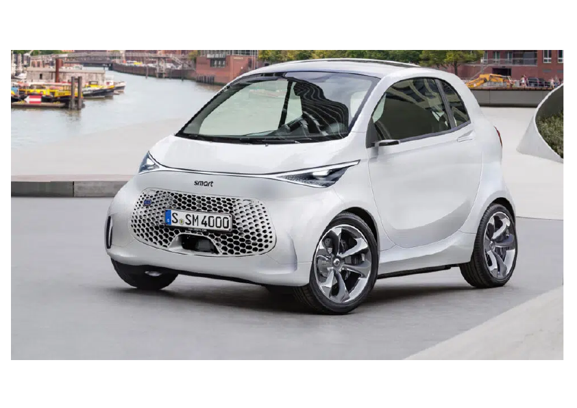 Smart #2, citadine électrique ultra-compacte deux places en rendu conceptuel
