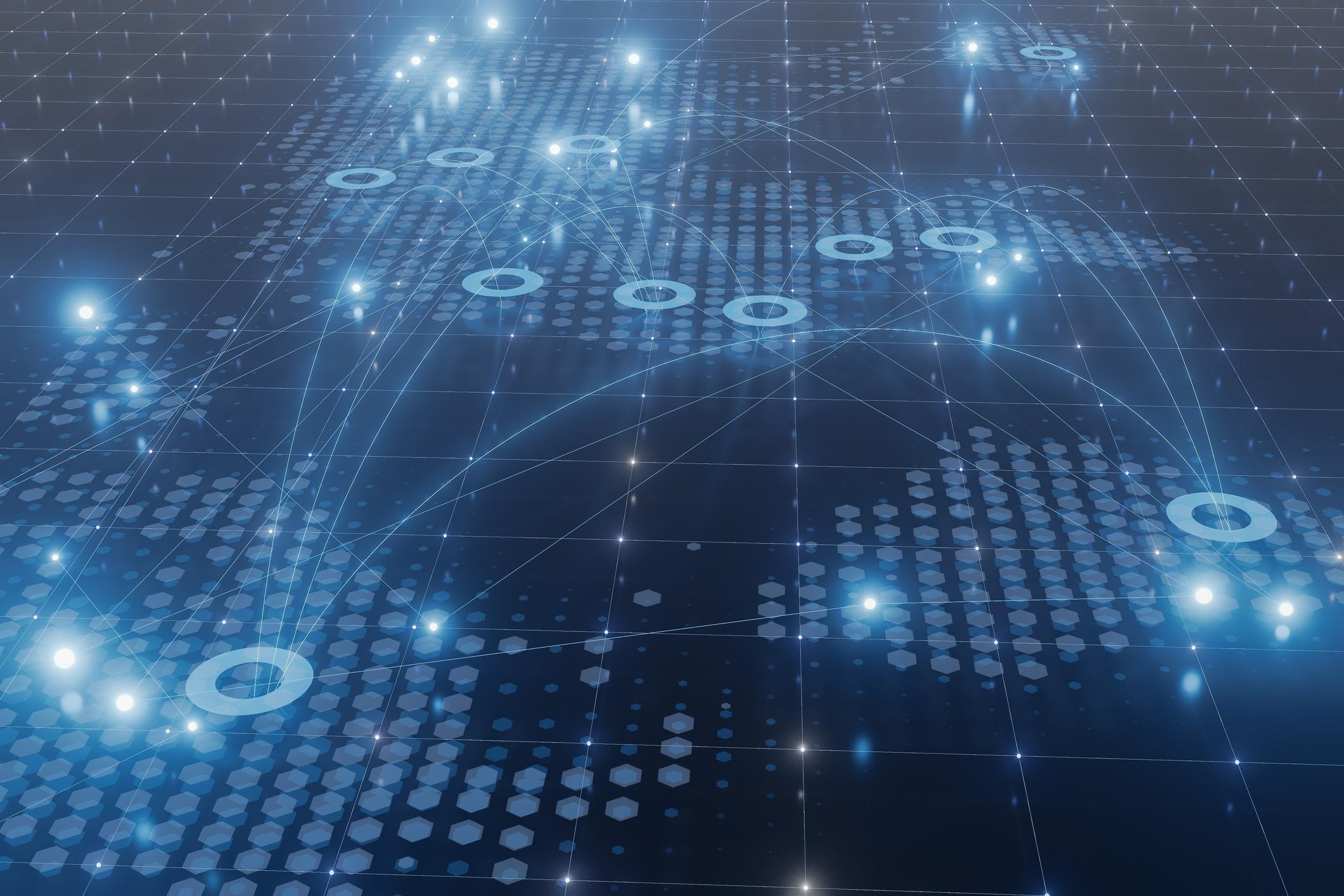 Réseau abstrait représentant la cartographie et les interconnexions du marché des infrastructures de recharge électrique